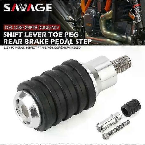 Repose-pieds de sélecteur de vitesse et de pédale de frein pour motos 1290 Duke R/gt Adv R 1190 Rc8/r - Accessoires pour motos - Plaque de levier (repose-pied de sélecteur de vitesse) (1/4)