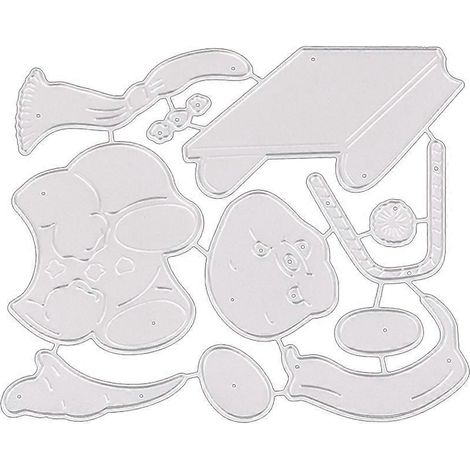 Weihnachts-Ski-Metall-Stanzschablone DIY Scrapbooking Album Papierkartenform