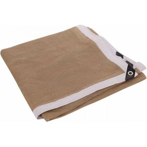 Toile d'ombrage beige 2x3m, filet d'ombrage rectangulaire pour balcon privé (1/5)