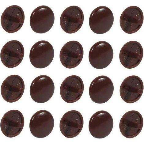 20x cache vis plastique cerise cruciforme pozidrive PZ2 bouchon capuchon (1/2)