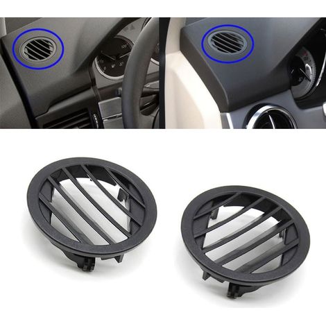 Grilles de sortie d'air de climatisation centrale noires (paire) compatibles avec Mercedes,Benz X204 GLK260/300/350 (2008,2016). (1/5)