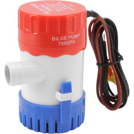 Pompe de cale non automatique 12V 750GPH avec moteur refroidi par eau, submersible marine pour bateau, piscine, spa (1/5)