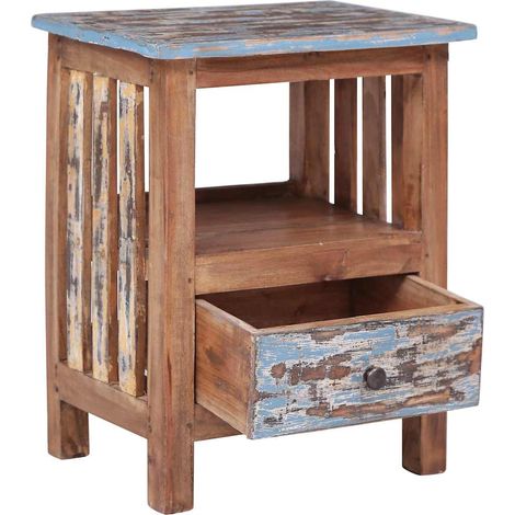 Maison Exclusive - Comodino 41x30x50 cm in Legno Massello di Mogano (1/5)