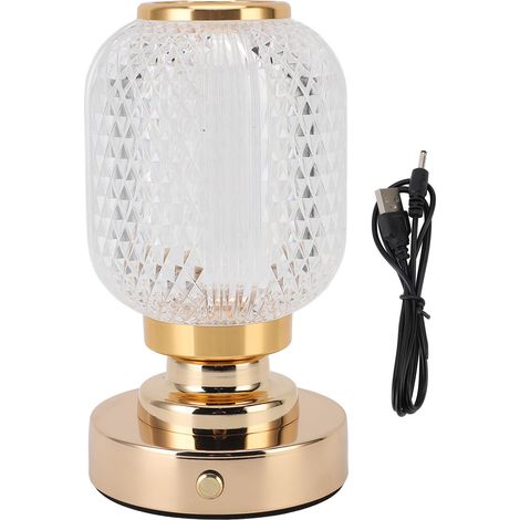 Lampe de Table sans fil, 3 Modes de couleur, réglable en continu, Portable, Rechargeable, alimentée par batterie, LED tactile, pour chambre à coucher (1/5)