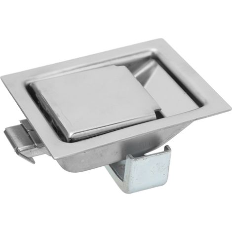 Verrou Poignée Coffre 84x68mm Acier Inoxydable 304 Serrure Intégrée Porte Armoire Camping-car Camion Remorque (1/5)