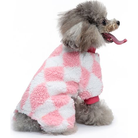Combinaison Pour Chien - Pyjama En Flanelle À 4 Pattes - Vêtement D'Hiver Intérieur - Pour Petit Chien - 1 Pièce (1/5)