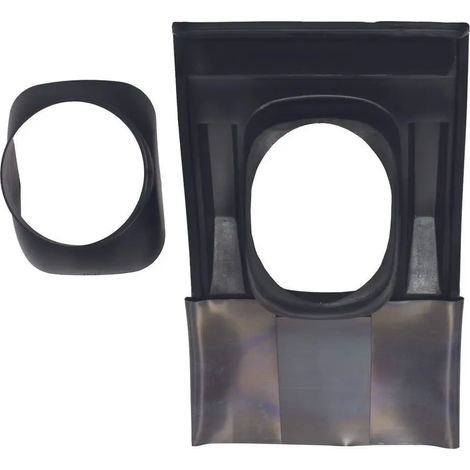 Vaillant Bandeja universal de plástico para tejado inclinado (25-50 grados de inclinación) negro, 009076