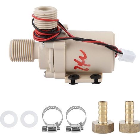 Pompe à eau à Circulation 24V, 8l/min, moteur sans balais, chauffage/refroidissement solaire (1/5)