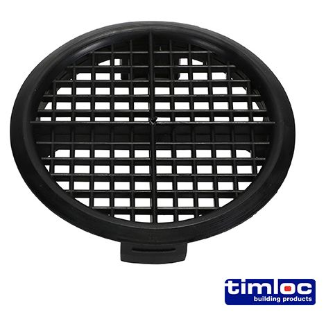 Timloc Push-in Soffit Vent Black -  70.0