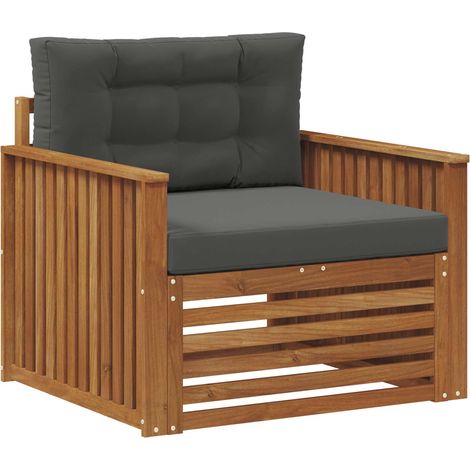 Maison Exclusive - Outdoor-Sofa Massives Akazienholz und Polyeste