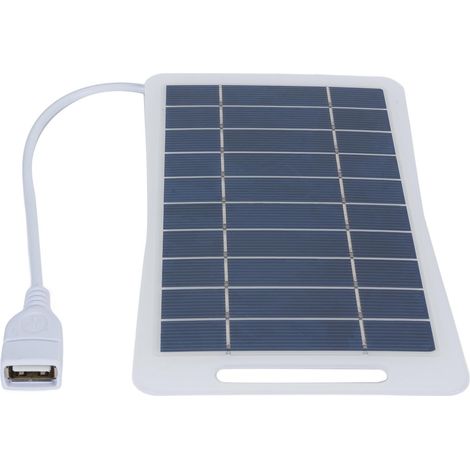 Ortviai Panneau Solaire Portable USB Monocristallin 9 x 16,5 cm pour Camping, Randonnée et Vanlife