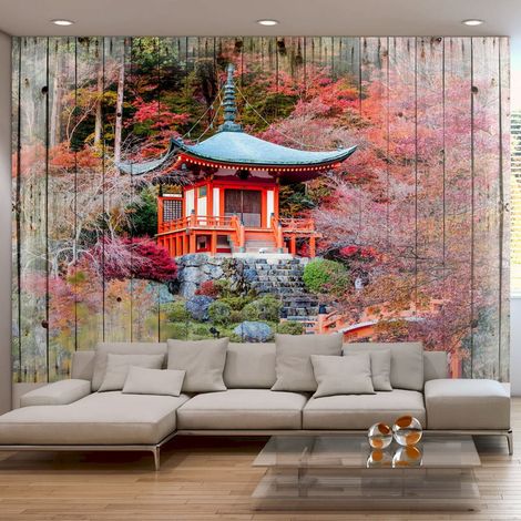 Papier peint adhésif Japon automnal - 196 x 140 cm (1/4)