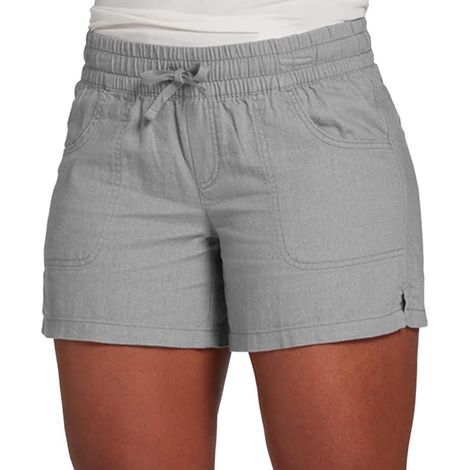 Short de sport taille haute femme, short décontracté à contrôle ventre, short casual uni pour femme, short d'été ajusté, pack de 2 pièces, couleur unie, coupe confortable, idéal pour la détente. (1/5)