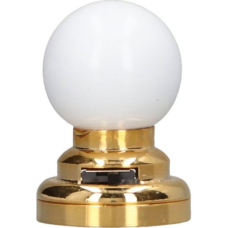 Lampe de plafond miniature à l'échelle 1/12, ronde, à piles, avec interrupteur et base en métal, accessoire de décoration pour maison de poupée. (1/5)