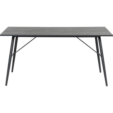 Table à manger 160x90x75 cm noir - SAMBI (1/5)