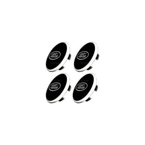 Adatto ruota ABS 62 mm con logo centrale, compatibile con le parti Land Rover (LR nero - nero) (1/5)