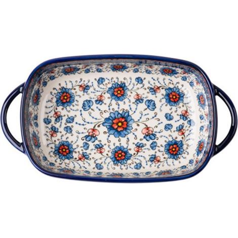 Baking Dish with Double Handle Salad and Rice Bowl Suitable (1/5)