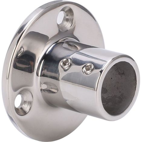 Garde-corps de bateau, raccord à base ronde en acier inoxydable 316, pour tube de 25mm/1 pouce, angle 90°, quincaillerie marine.