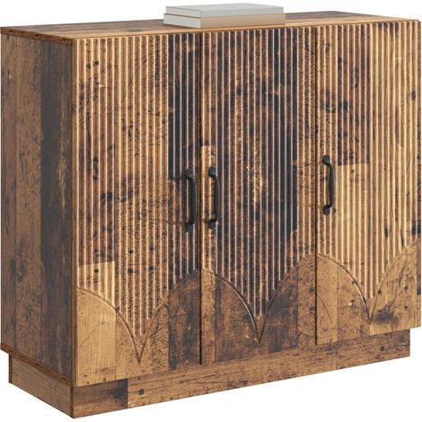 Maison La Vie - Buffet Salon Moderne - Meuble de rangement - Bois ancien 89 x 34,5 x 77 cm Bois d'ingénierie bu3109