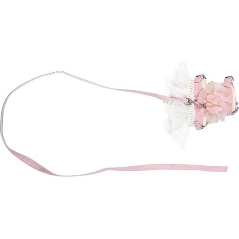Harnais pour Chat et Lapin Vêtement Tulle Doux Respirant avec Laisse (1/5)