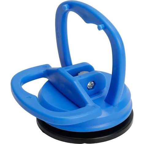 Mini Ventouse Carrosserie Debosselage Ventouse ABS Caoutchouc Durable 5.6cm Débosselage de Voiture pour écran Téléphone(bleu).
