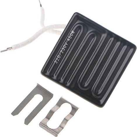 Plaque chauffante infrarouge supérieure en céramique 80 x 80 mm 450 W pour station BGA IR6000 IR6500 IR (1/5)