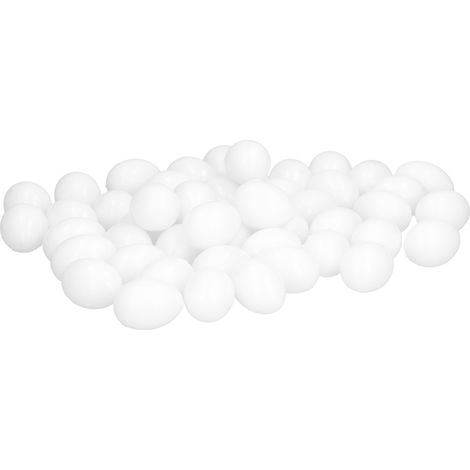 50 œufs factices en plastique solide pour l'élevage et l'éclosion de pigeonneaux (1/5)