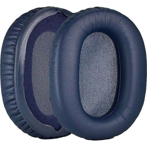 par de almohadillas para auriculares, de espuma proteínica y cuero, fáciles de reemplazar, para Sony WH-CH710N CH720 (1/5)