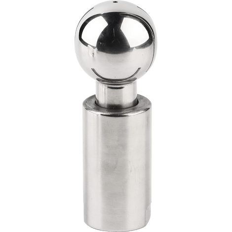 Boule de pulvérisation rotative, boule de pulvérisation rotative de 3/4 pouces, boule de pulvérisation rotative en acier inoxydable sanitaire à filetage femelle de 3/4 pouces pour le nettoyage du rése (1/5)