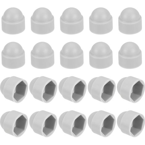 20 Pièces Capuchon de Protection pour Écrou M8x13x15mm (Gris) (1/5)