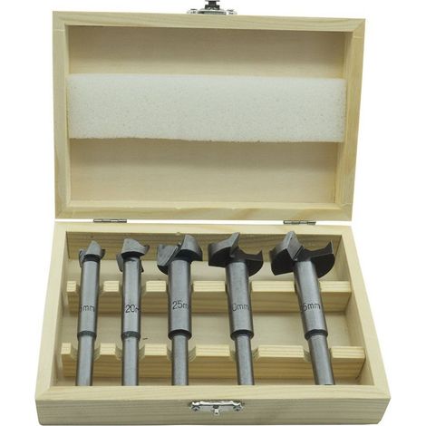 Trade Shop - Set Kit 5 Frese Fresa Punte Per Pantografo Verticale Legno 8mm 16/20/22/25/35 - (1/2)