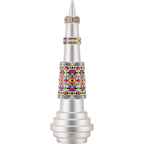 Cime de Sapin de Noël Design, en Verre Soufflé Décoré à la Main (1/2)