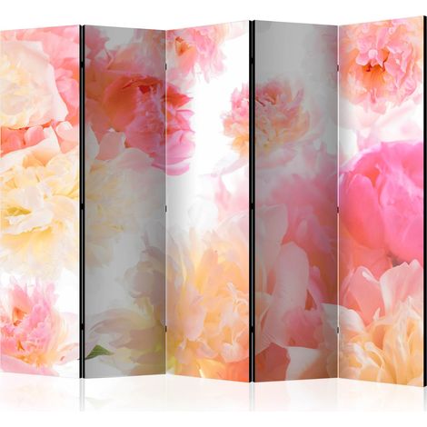Paravento - Pastel peonies II [Room Dividers] - 225x172 (1/4)