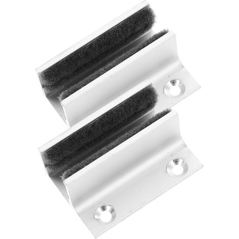 2 pièces guide de sol pour porte en verre, alliage d'aluminium (1/5)
