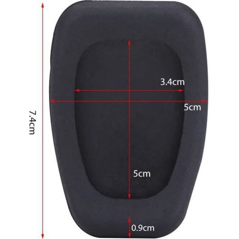 Couvre-pédale Caoutchouc Protection Pédale d'embrayage Pour Renault Megane Laguna Clio Kango Scenic (1/4)