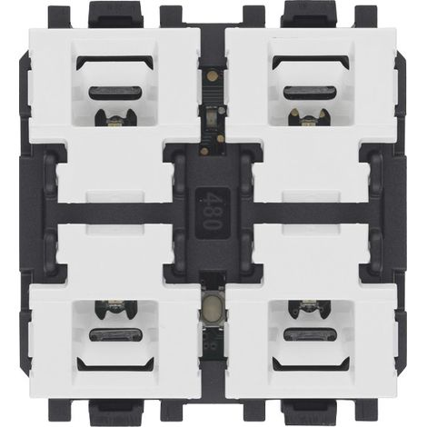 Comando domotico a 4 pulsanti con attuatore 2 moduli Vimar Linea 30482