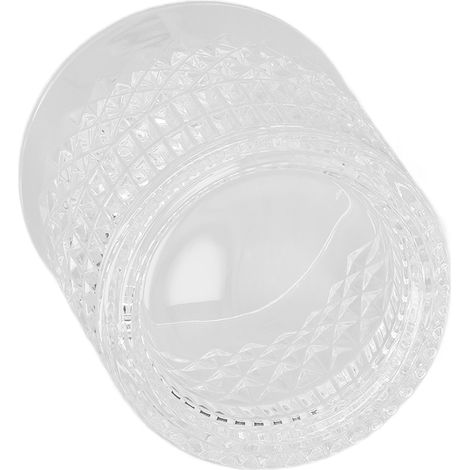 Verre à Whisky 300ml en Verre Résistant de Qualité Alimentaire, Design Sculpté, Idéal pour Bourbon, Café et Thé