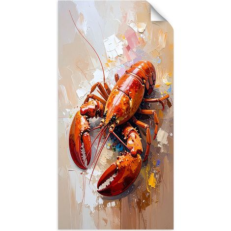 Selbstklebendes Poster – Wandsticker Krabbe Essen 40x80 cm (1/3)