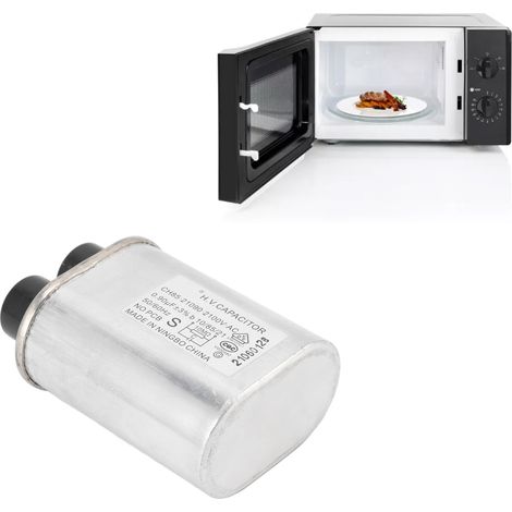 Condensateur haute tension pour micro-ondes stainless steel 0.9UF 2100V replacement Galanz Midea 2+2 inserts (1/5)