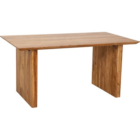 Mesa de comedor de madera marrón 160x90x76h cm