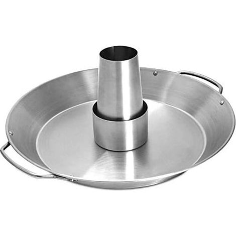 Plat à rôtir pour poulet - Acier inoxydable - Avec récipients à assaisonnement amovibles - Convient pour four et grill (1/5)