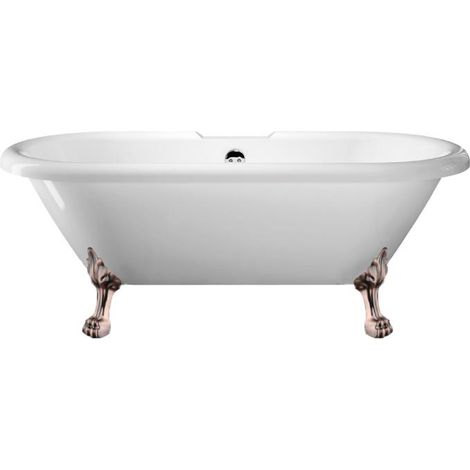 Bañera con patas CHELSEA 154 cm patas LEÓN COBRE ENVEJECIDO