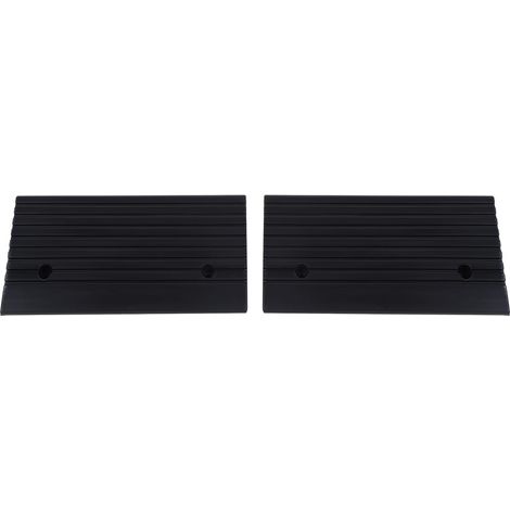 Eosnow Rampes de bordure en caoutchouc portables, 2 pièces, pour voiture, Scooter, moto, fauteuil roulant, rampe de seuil (1/5)