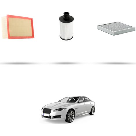 Kit tagliando 3 filtri compatibile con Jaguar XF (250) 5.0 XFR-S 405kw dal 2012 (1/4)