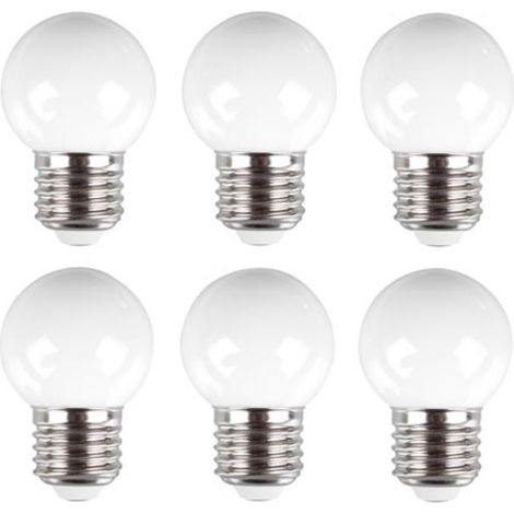 HQ-Power Lot de 10 ampoules LED E27, 0,6 W basse consommation, lumiere blanc chaud, eclairage LED decoratif pour eclairage d accent interieur maison bureau magasin et decoration (1/3)