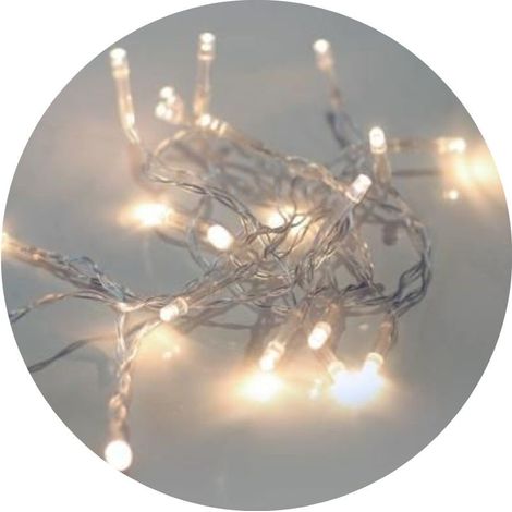 Guirlande lumineuse LED blanche avec 20 lumières, idéale pour décorer des événements, des fêtes et créer des ambiances chaleureuses. (1/3)