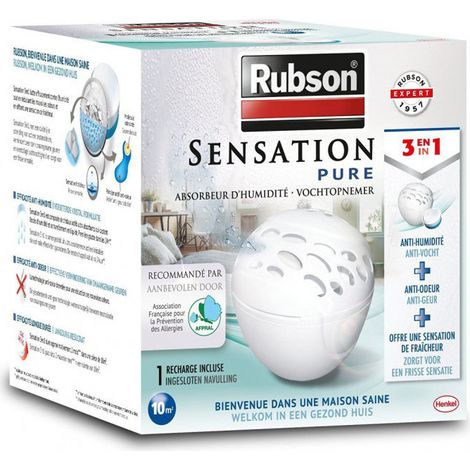 Absorbeur D'humidité Sensation Appareil Pure 3en1 - Rubson