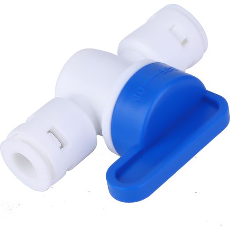 Lot de 3 raccords de tuyauterie G1/4, vanne à bille, connecteur de tuyau d'eau en PE, interrupteur pour système de drainage (1/5)