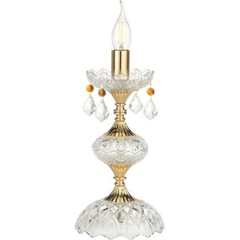 Lampada da tavolo DALLAS a candela Oro 16x34 cm (1/3)