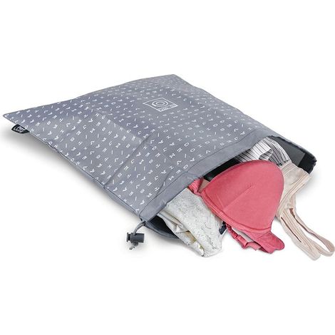 Bolsa de viaje para ropa sucia gris 40x45cm